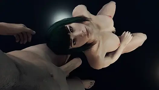 Rainbow Ela fucked hard in her big asshole
