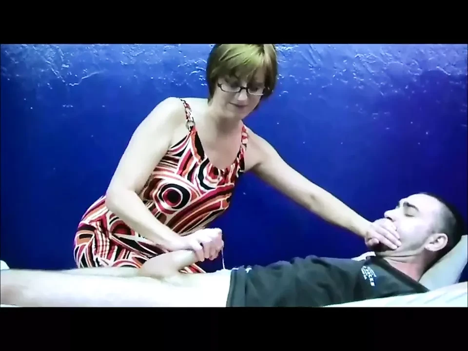 Mom jacks off hyper NOT HER step son