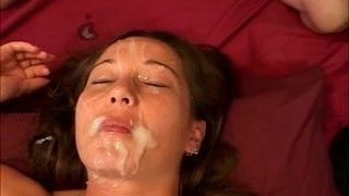 2 big hot loads to her face