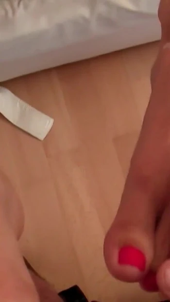 Jaw-dropping moment from "Hot skinny girl with perfect feet picked up and gives footjob"