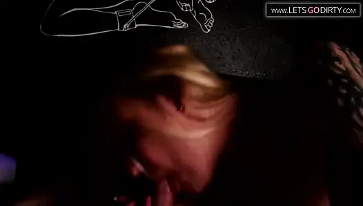 Blonde milf gets fucked to a mouth cumshot after sucking a huge cock