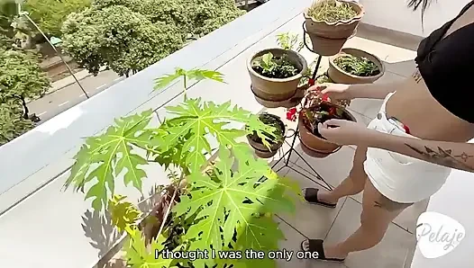 I Make the New Gardener Hired by My Wife Suck My Dick.