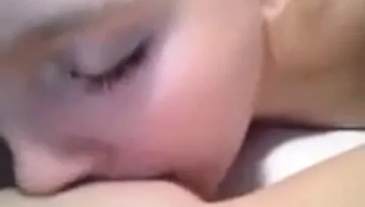 Girl Uses Cellphone to Tape Friend Eating her Pussy