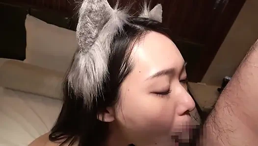 Koharu - eşleşen bir uygulamada bulunan tatminsiz genç evli kadın