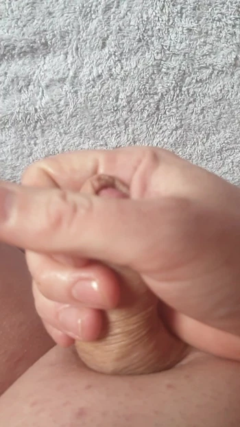 Little rubbing my cock