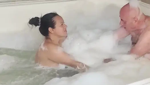 HOTTEST WET MASSAGE WITH ADAMANDEVE AND LUPO