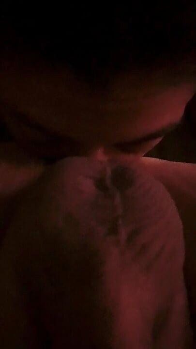 Homemade Amateur Latina slurping dick and licking ass