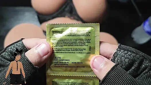 Fucking a sex toy weighing 22! With some nice lingerie and a nice BIG ass!