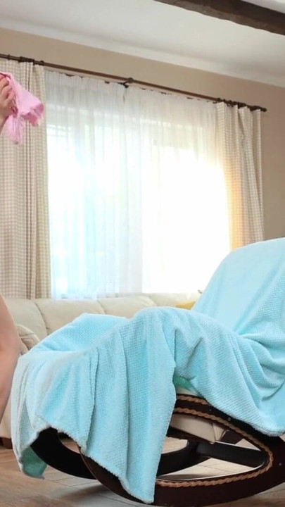 Nicole thrusts a long sex toy deep into her wide-open cunt - Beauty-Angels | Clip 1