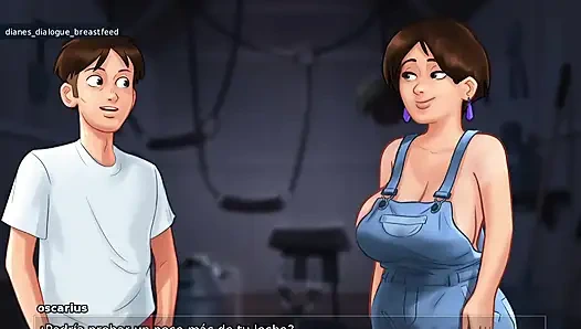 Aunt-in-law at Family Dinner Ends Up Tempting Landlady's Stepson - Summertime Saga