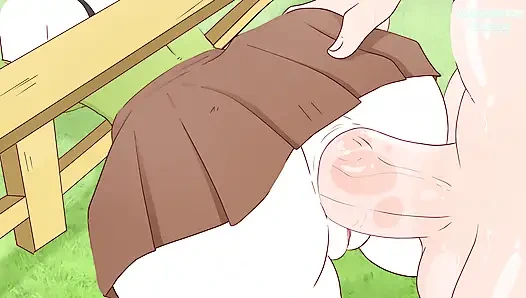 Alex bilerek tel örgüye sıkıştı ve Steve onu sikti! Hentai (porno anime seks )4k 2026