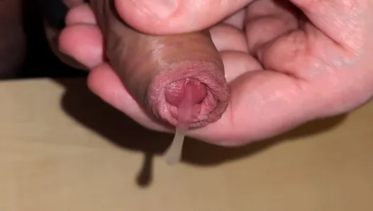 play and jerk off  my little foreskin cock until he cums