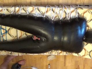 In the inflatable rubbersuit is enjoyed