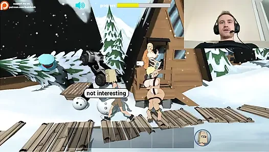 Fuckerman Winter Lovers - Fucked Juicy Woman In Game