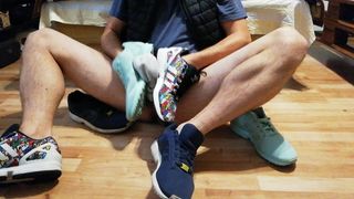 Adidas zx flux and Nike dri fit socks