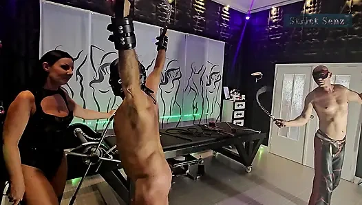 Bi-sklavin Peitscht Hart Mit Dem Rohrstock Von Domina Maledom Teil 2