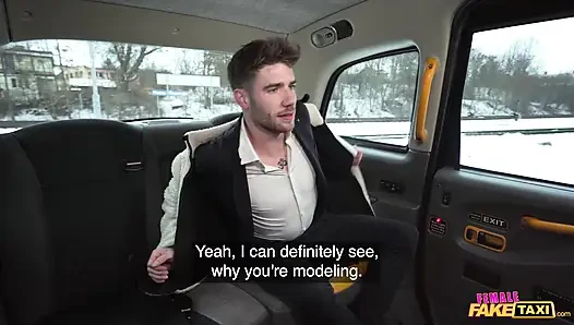I get hard fucked by a hunky male model - Female Fake Taxi