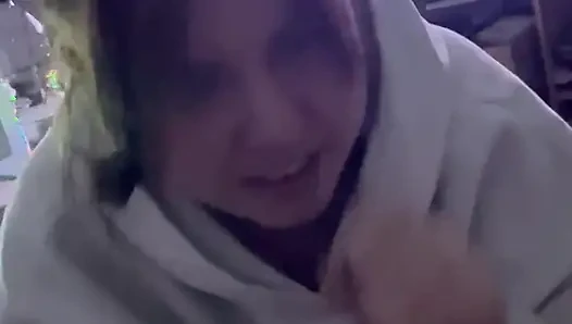 18 Year Old on Her Knees Blowjob