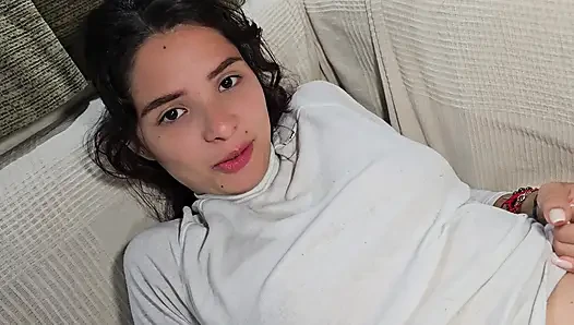 I give my rich Latina stepsister a nice fuck until she gives her all her rich milk on her feet