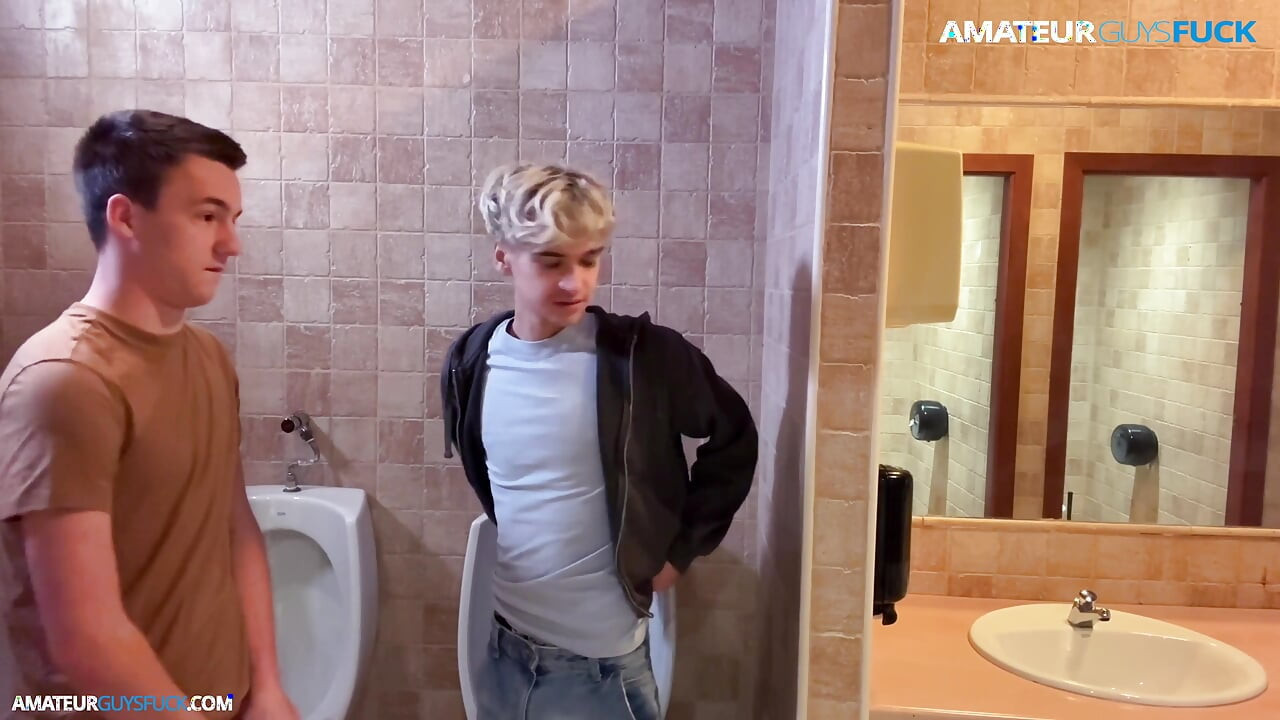 Agf014:: a Naughty Couple Sneaks off to Have Some Dirty Fun in a Public Restroom.