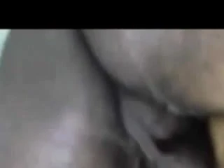 Bouncing cumming black dick