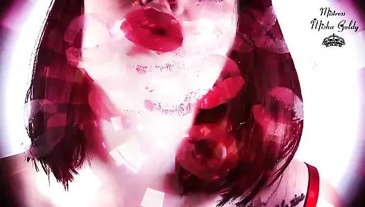 Мои красные поцелуи на тебе