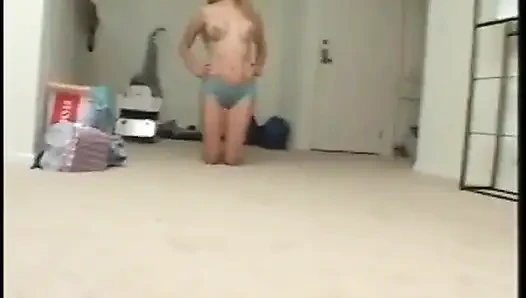 Blondes küken reitet den schwanz (Bonusszene 2) - BTS - kein abspritzen