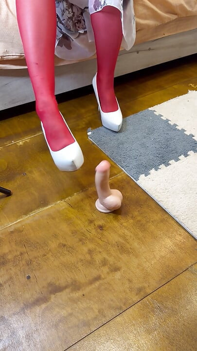 I have your balls under my heel.