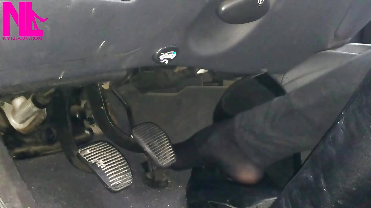 Pedal Pumping and Unzipping My Black Leather High Heeled Boots