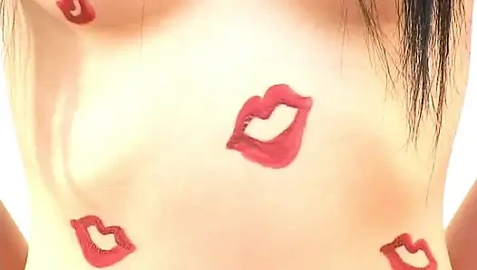 Wedding asian covered in kisses