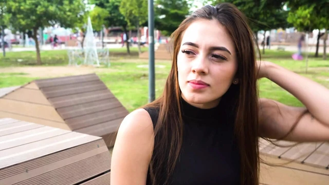Colombian nymphomaniac caught in an unknown park - Camila Mush