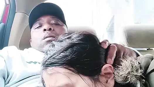 Asian Street Hooker Car Blowjob - Risky Roadside Deepthroat & Swallow & MILF