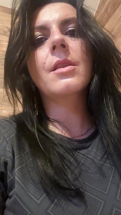 Beautiful MilfyCalla with hungry pussy pee in the toilet, pissing close up