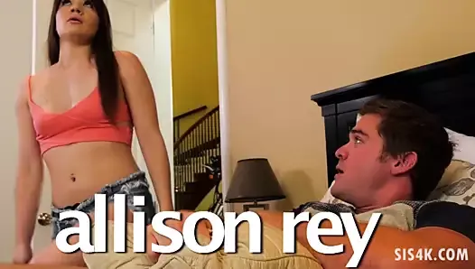 Alison Rey helps to strepbro instead of jerk off