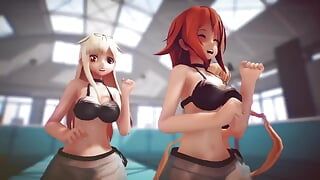 Mmd R-18 Anime Girls sexy taneční klip 261