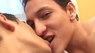 Sweet young Latino takes a big raw cock all the way in
