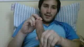 Straight guys feet on webcam #362