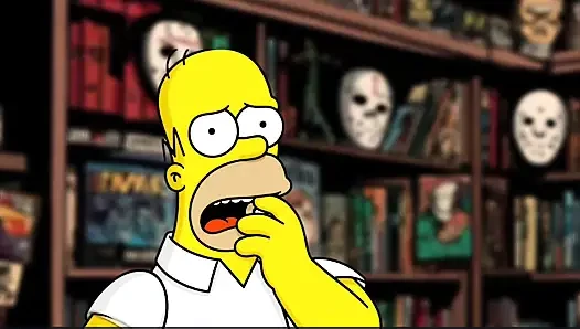 Halloween Special Cartoon. Alien: Homer