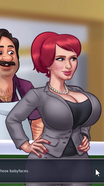 Summertime saga - sucking on jenny's boobs