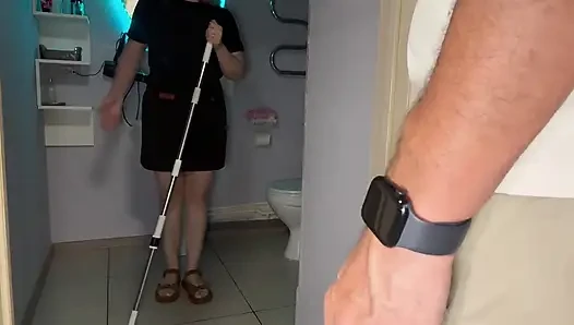 Maid Don't Break Down, Seduced... so Give Yourself to the Master of the Dick