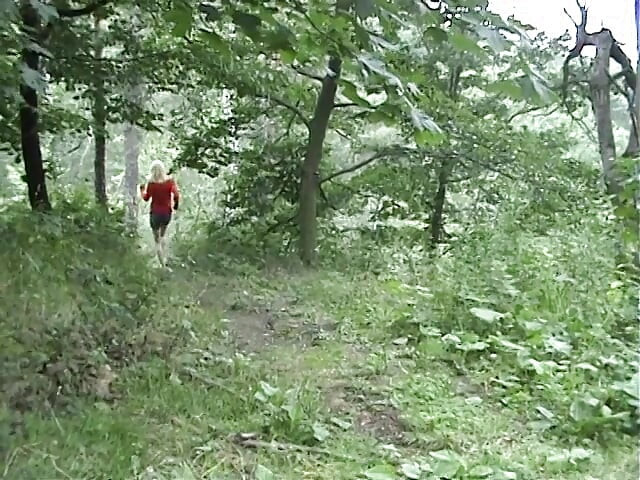 European teen picked up and fucked on the side of the road
