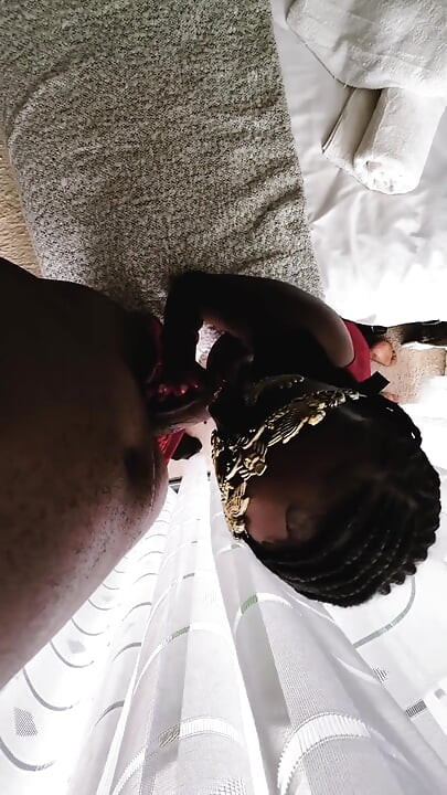 Petite Girl Giving Out Sloppy Blowjob