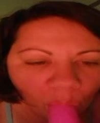 Blowing my Dildo