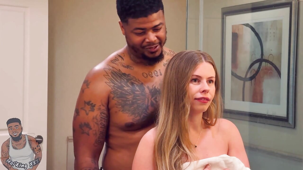 Cheating Boyfriend Fuck Upset Young Wife in the Bathroom