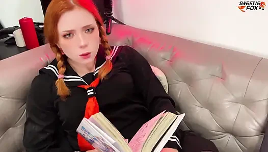 Mitschülerin lutscht meinen schwanz und arschficken, nachdem er manga gelesen hat