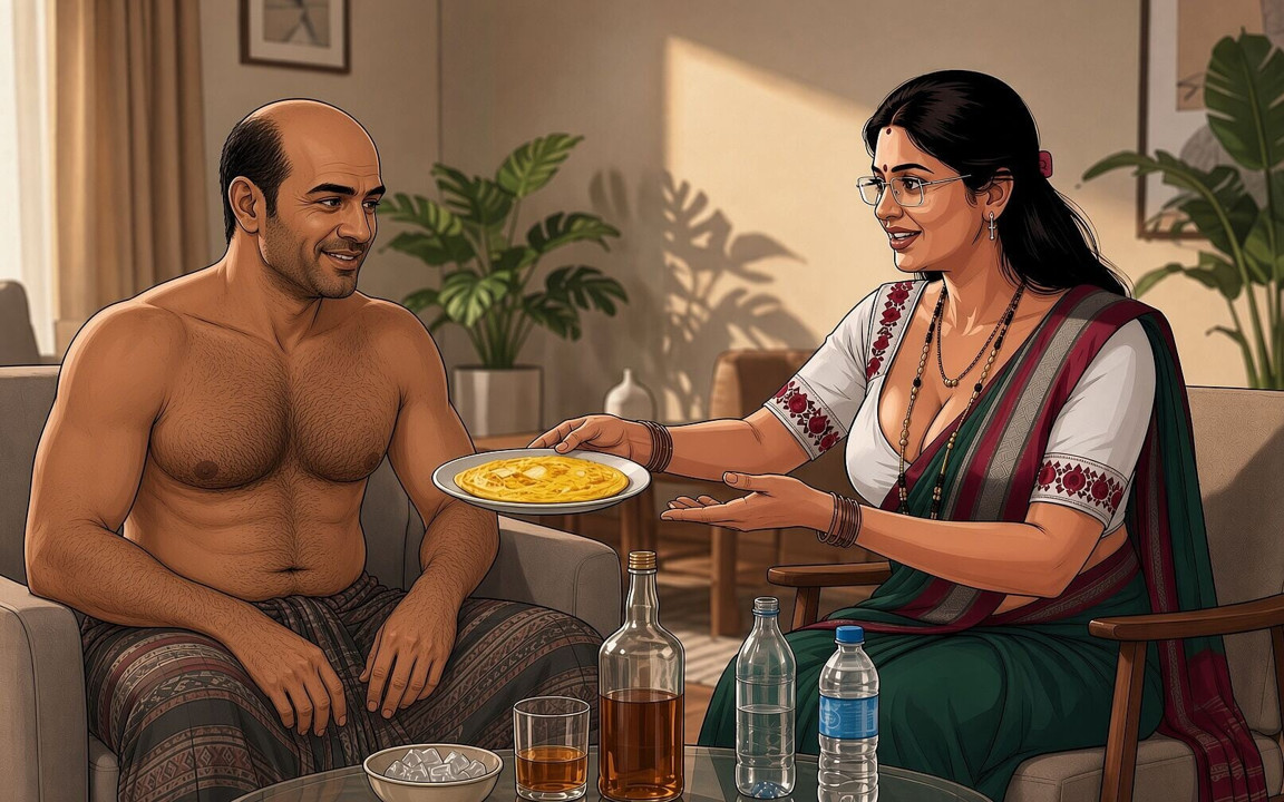 Sujatha Aunty Hits Balu Again While Husbend in House