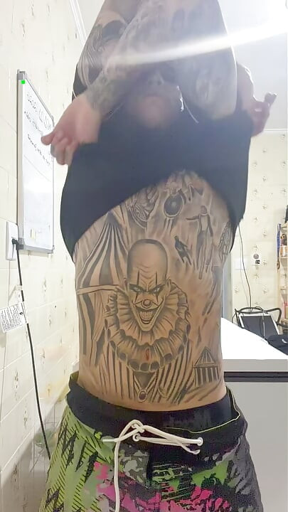 showing off dick and cumming