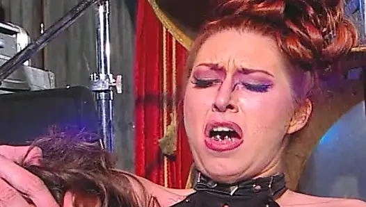 Drooling Deepthroat Slut Gets Pussy Fingered in Band Orgy
