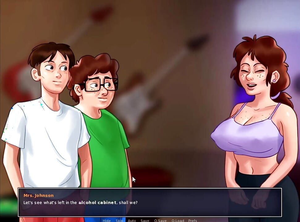 Summertime saga - Jenny had her baby. Johannes fucked Odette on the bike. Johannes fucked Roxxy