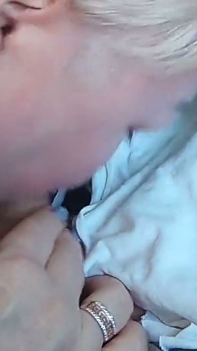slut fingering my dick in the car in the back seat | Clip 1